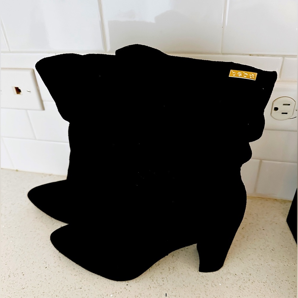 Black Bebe Slouch Boots